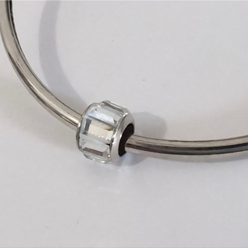 Silver Crystals‎ Charm for Pandora Style Bracelet
